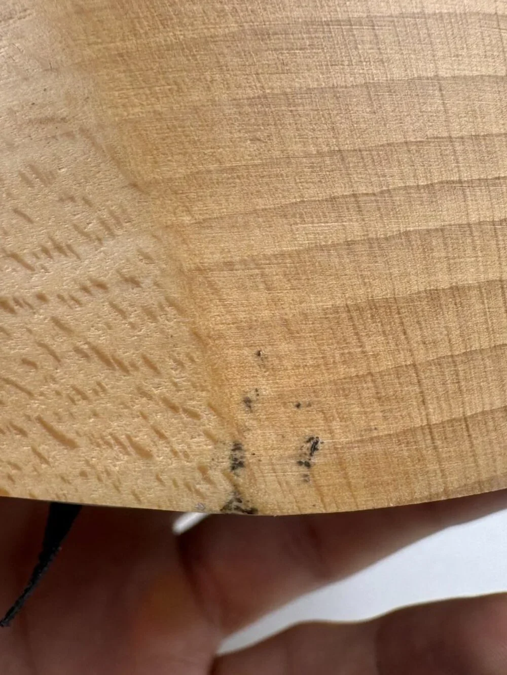 modern round wood desk alarm clock 3.75